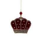 Crown Hanging Decoration - Burgundy
