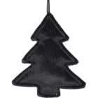 Plush Black Hanging Tree or Star - Black