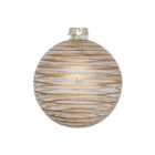 Clear Glass Bauble - Copper