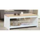 SleepOn Wooden Coffee Table Available In White/Oak