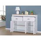 SleepOn Large Wooden Sideboard Available In White/Oak
