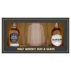 Malt Whisky Duo & Glass Gift Set, 2x5cl