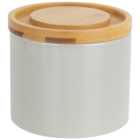 Bamboo Lid Stacking Canister - Grey