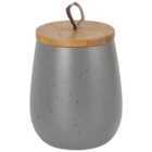 Stone Speckled Egg Canister - Grey
