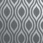 Arthouse Artistick Ogee Grey and Silver Wallpaper