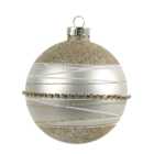 Jewelled Glitter Bauble - Gold