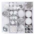 Pack of 25 Frosted Fairytale Baubles - Silver