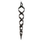 Swirl Icicle Bauble - Silver
