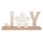 Wooden Festive Sign - Brown