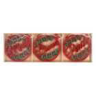 Set of 6 Hanging Decorations - Red