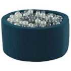 Misioo Eco Ball Pit Navy Blue 90 x 27 x 5 cm with 200 x 6 cm Balls