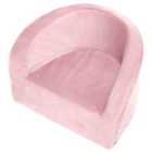 Misioo Velvet Armchair Pink - 53 x 53 x 40 cm