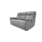 Furniture Link Kent Electric 3 Seater Recliner Fabric - Grey