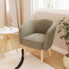 GFW Florence Boucle Natural Mushroom Brown Chair