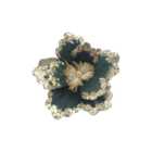 Velvet Flower Clip - Emerald / 18cm