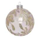 Pink Tinted Champagne Glitter Bauble - Pink
