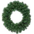 Green Christmas Door Wreath - Dark Green - 50cm Diameter