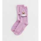 Lilac Pug of Tea Socks