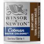 Winsor and Newton Cotman Watercolour Half Pan Paint - Burnt Umber