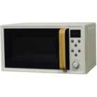Oslo Cream and Wood Effect 20L Microwave