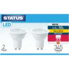 Pack of 2 Status LED 4.5W GU10 Lightbulbs