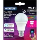 9w Smart GLS Dim Wi-Fi LED BC RGBW Bulb
