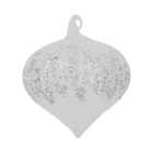 Clear Silver Sequin Bauble - Silver