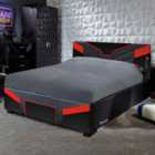 X Rocker Cerberus Mkii Ottoman Gaming Bed - Double 4ft6 - Carbon Black