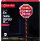 Multicolour Santa stop sign Christmas decoration