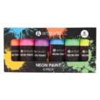 Pack of Six Art Studio Neon Paints