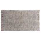 Moxley Pink and Grey Tassel Trim Rug
