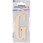 Adhesive Wooden Letter - G
