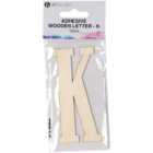Adhesive Wooden Letter - K