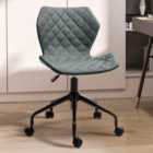 Portland Grey PU Linen Swivel Office Chair