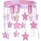 Milagro Star Baby Pink Ceiling Lamp 230V
