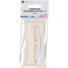 Adhesive Wooden Letter - F
