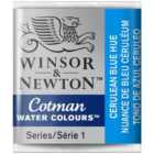Winsor and Newton Cotman Watercolour Half Pan Paint - Cerulean Blue Hue