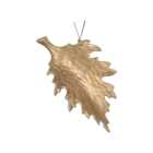 Matte Gold Glitter Leaf - Gold