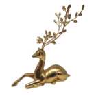 Gold Sitting Deer - Gold