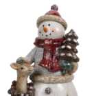 Christmas Snowman Ornament - White