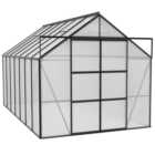 Vitavia Jupiter 11500 Black Tough Glass 8 x 14ft Greenhouse