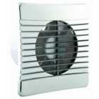 Airvent 404119 Axial Extractor Fan 100 mm / 4 Inch with Chrome Cover (Timer Model)