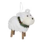 Hanging Little Sheep Bauble - White