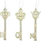 Festive Hanging Keys - Gold