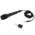 Wired Microphone and Adaptor - Black