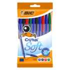 Pack of 10 BIC Cristal Soft Pens
