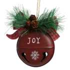 Merry Christmas/Joy Traditional Bell - Red