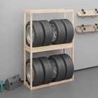 vidaXL Tire Rack 120X40X180cm Solid Wood Pine