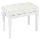 Kinsman Adjustable Piano Bench - Polished Gloss White