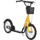 Tommy Toys Yellow Kids Ride On Kick Scooter with Brakes